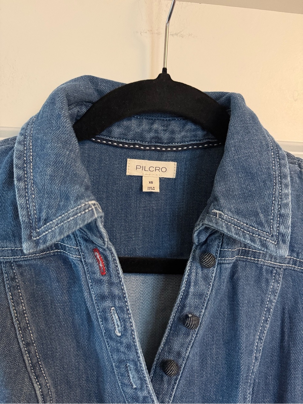 NWOT Pilcro Anthropologie Rebekah Denim Slim Midi Dress - Picture 4 of 6